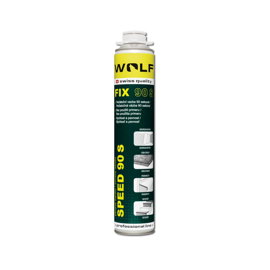 Lepidlo rychleschnoucí WOLF Fix SPEED 90S, 750ml, pistolové